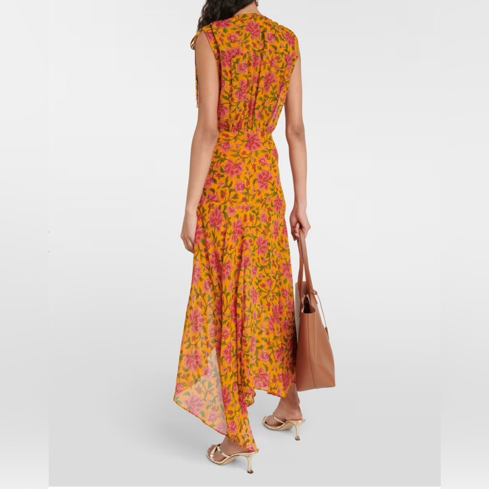 Veronica Beard Dovima Silk Midi Dress - Picture 3 of 14